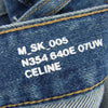 CELINE セリーヌ M_SK_005 N354 640E 07UW ジャパンタグ ヴィンテージ加工 スリムテーパード ストレッチ デニムパンツ インディゴブルー系 34【中古】