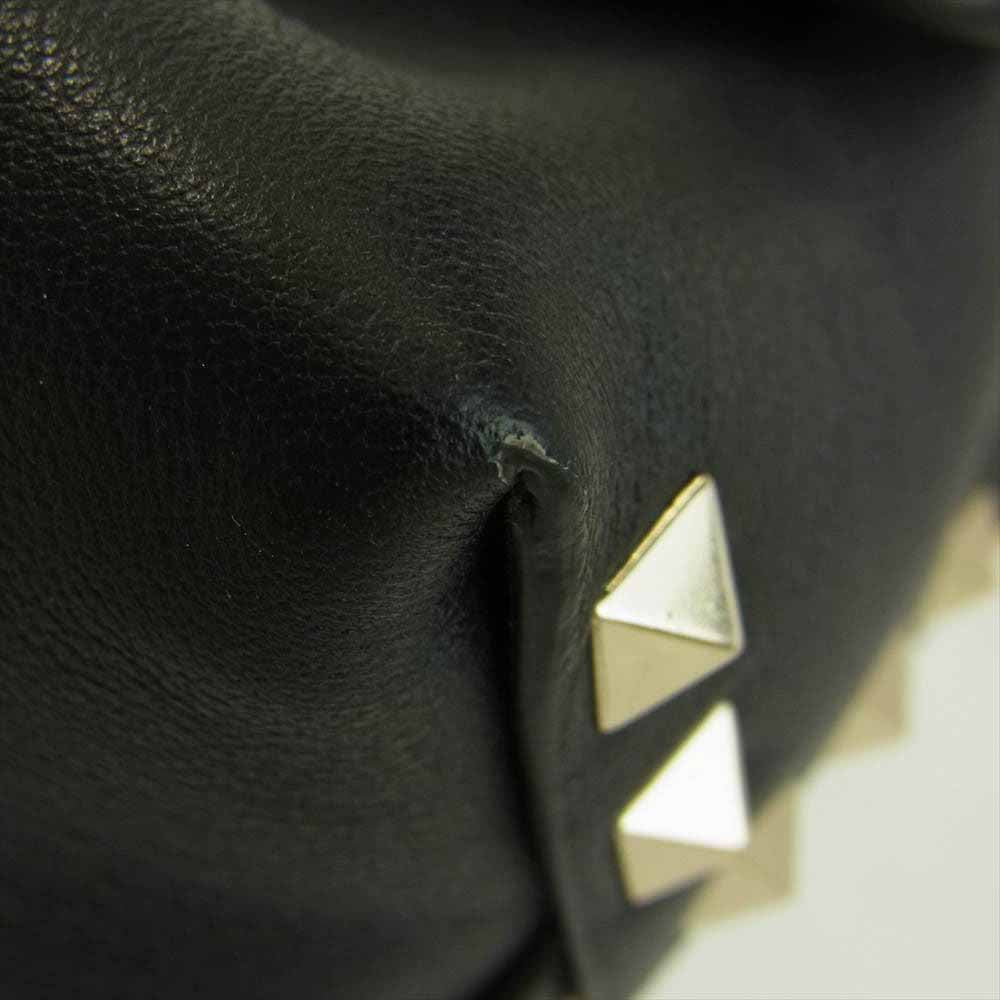 VALENTINO ヴァレンティノ RW2B0C68BOL Garavani Mini Rockstud Crossbody Bag ガラヴァーニ ミニ ロックスタッズ クロスボディ バッグ ブラック系【極上美品】【中古】