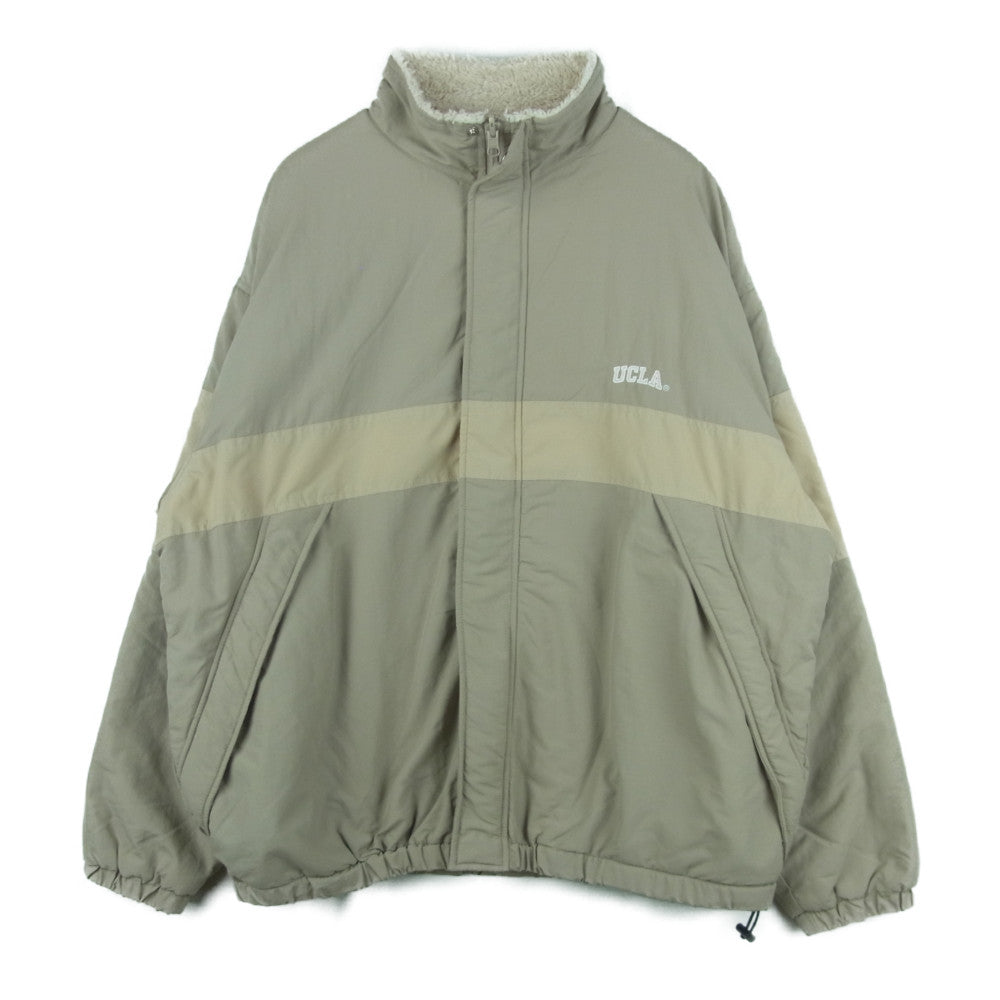 ユーシーエルエー リバーシブル ナイロン ボア ジャケット 中国製 ベージュ系 M【中古】