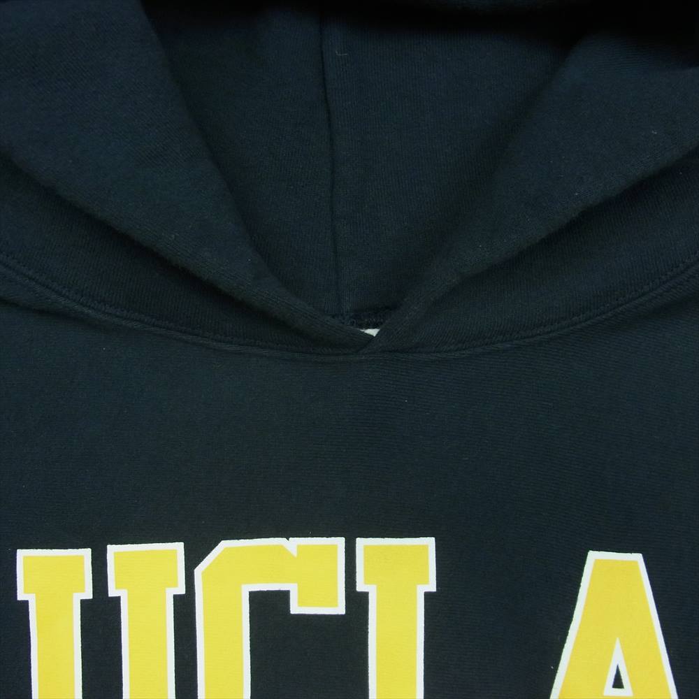 Champion チャンピオン USA製 単タグ 復刻 UCLA リバースウィーブ プルオーバー スウェット パーカー ネイビー系 XL【中古】