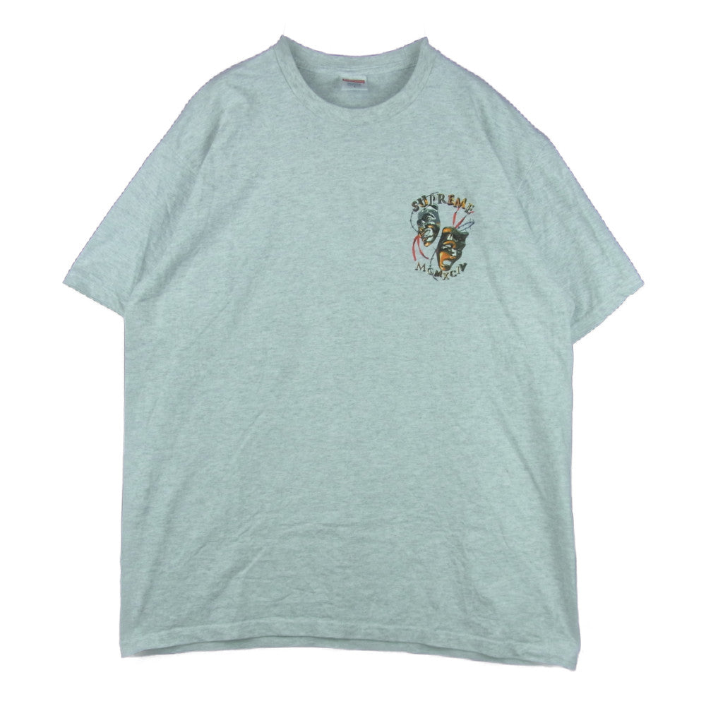 Supreme シュプリーム 20SS Laugh Now Tee 半袖 Tシャツ コットン アメリカ製 グレー系 L【中古】