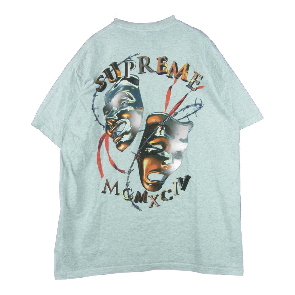 Supreme シュプリーム 20SS Laugh Now Tee 半袖 Tシャツ コットン アメリカ製 グレー系 L【中古】
