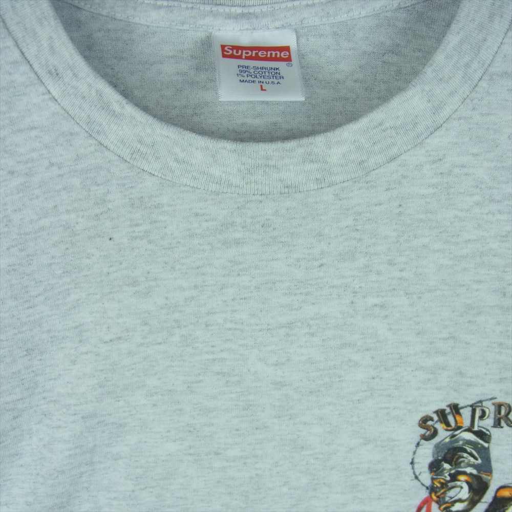 Supreme シュプリーム 20SS Laugh Now Tee 半袖 Tシャツ コットン アメリカ製 グレー系 L【中古】