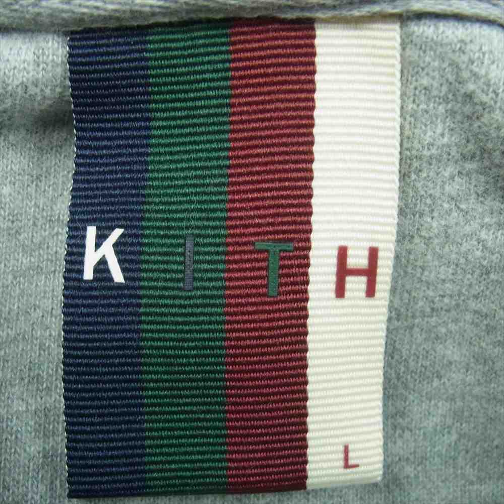 キス REVERSE WILLIAMS 2 HOODIE リバース パーカー コットン グレー系 L【美品】【中古】