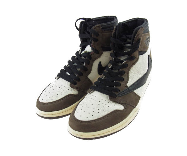 NIKE ナイキ CD4487-100 Travis Scott AIR JORDAN 1 HIGH OG TS SP トラヴィススコット エア ジョーダン 1 ハイ スニーカー ブラウン系 US9【中古】