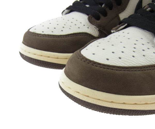 NIKE ナイキ CD4487-100 Travis Scott AIR JORDAN 1 HIGH OG TS SP トラヴィススコット エア ジョーダン 1 ハイ スニーカー ブラウン系 US9【中古】