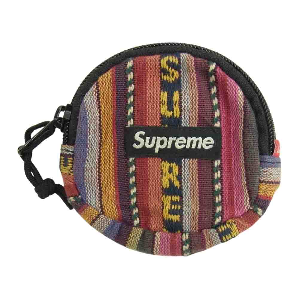 Supreme シュプリーム 20SS Woven Stripe Coin Pouch コイン ポーチ ケース マルチカラー系【中古】