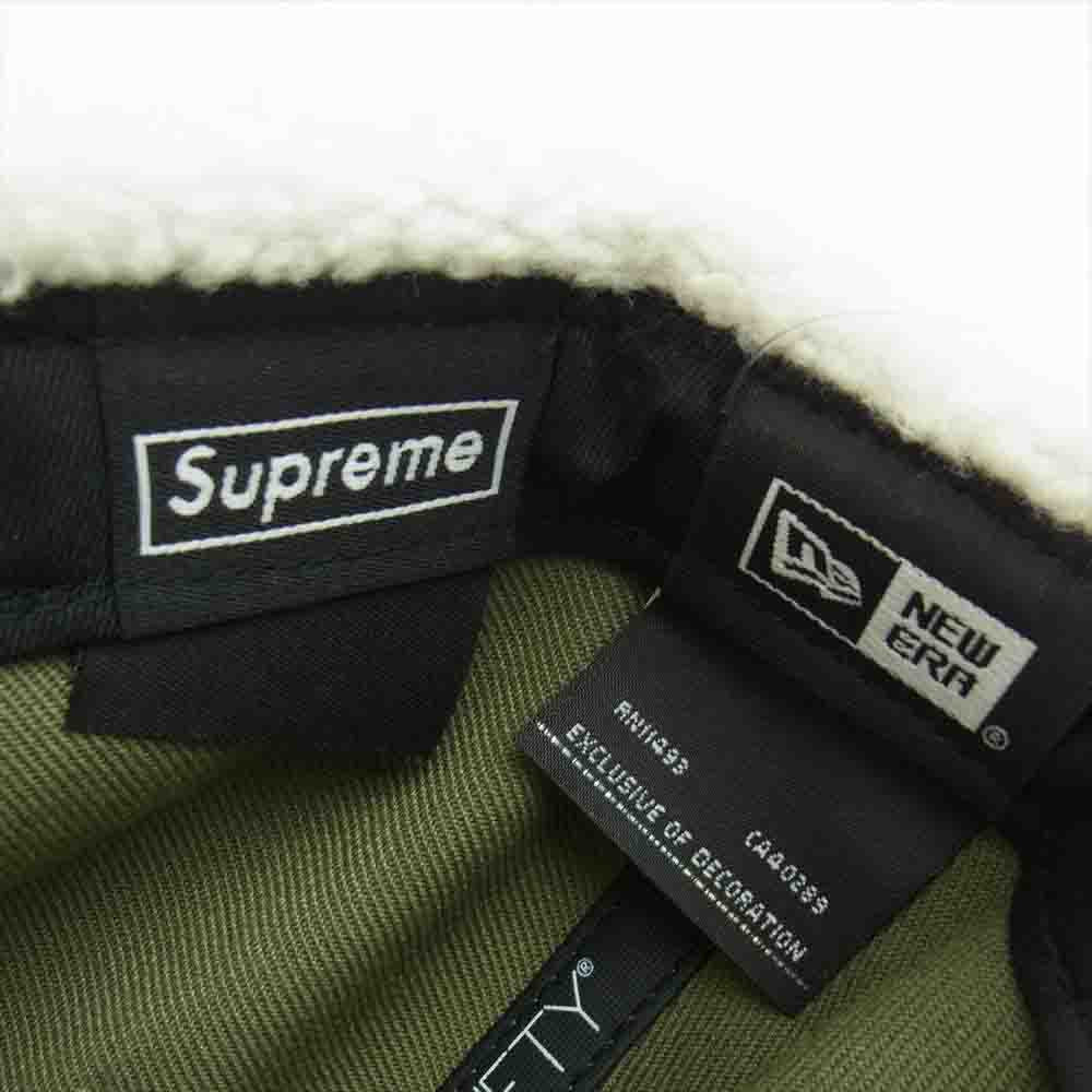 Supreme シュプリーム 21AW Earflap Box Logo New Era ニューエラ イヤーフラップ ボックロゴ キャップ カーキ系【新古品】【未使用】【中古】
