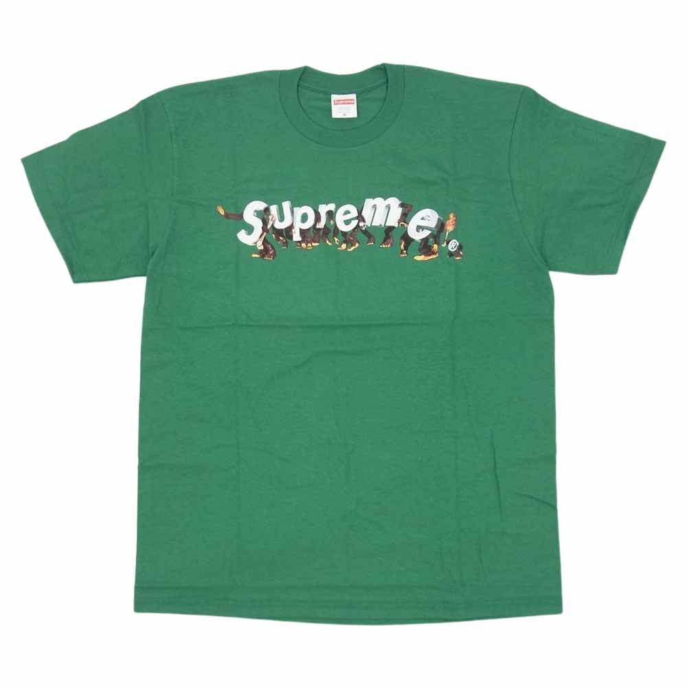 Supreme シュプリーム 21SS Apes Tee Light Pine エイプ Tシャツ グリーン系 M【新古品】【未使用】【中古】