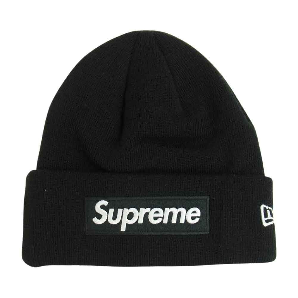 Supreme シュプリーム 21AW new era box logo beanie ニューエラ ボックスロゴ ビーニー ニット帽 ブラック系【新古品】【未使用】【中古】