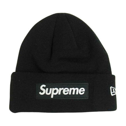 Supreme シュプリーム 21AW new era box logo beanie ニューエラ ボックスロゴ ビーニー ニット帽 ブラック系【新古品】【未使用】【中古】