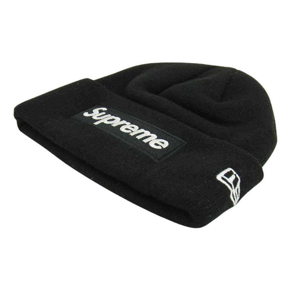 Supreme シュプリーム 21AW new era box logo beanie ニューエラ ボックスロゴ ビーニー ニット帽 ブラック系【新古品】【未使用】【中古】