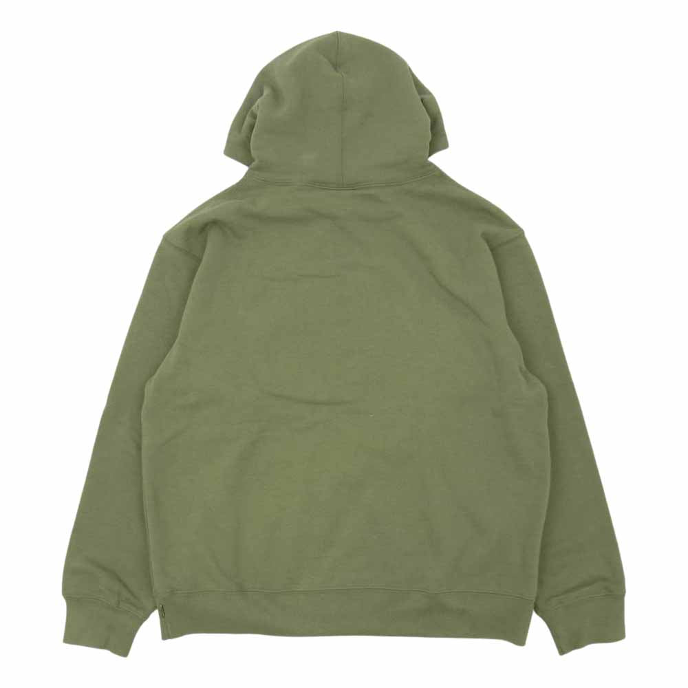 Supreme シュプリーム 21SS Shine Hooded Sweatshirt シャイン フーディー スウェット パーカー カーキ系 M【中古】