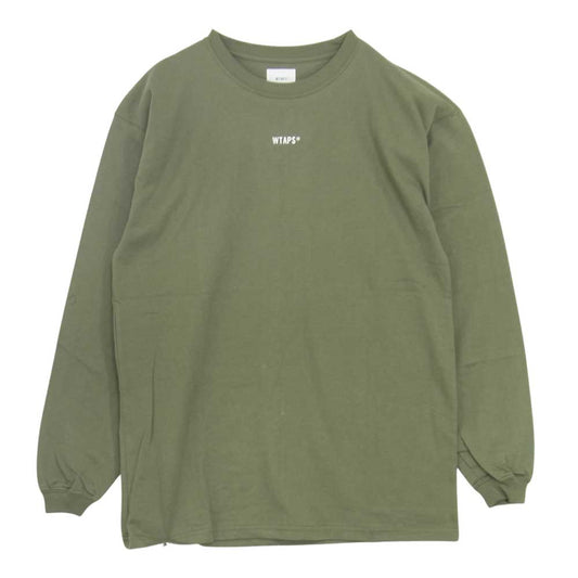 WTAPS ダブルタップス 21AW 212PCDT-L T02S CROSSBONES LS クロスボーン 長袖 Tシャツ カットソー カーキ系 L【新古品】【未使用】【中古】