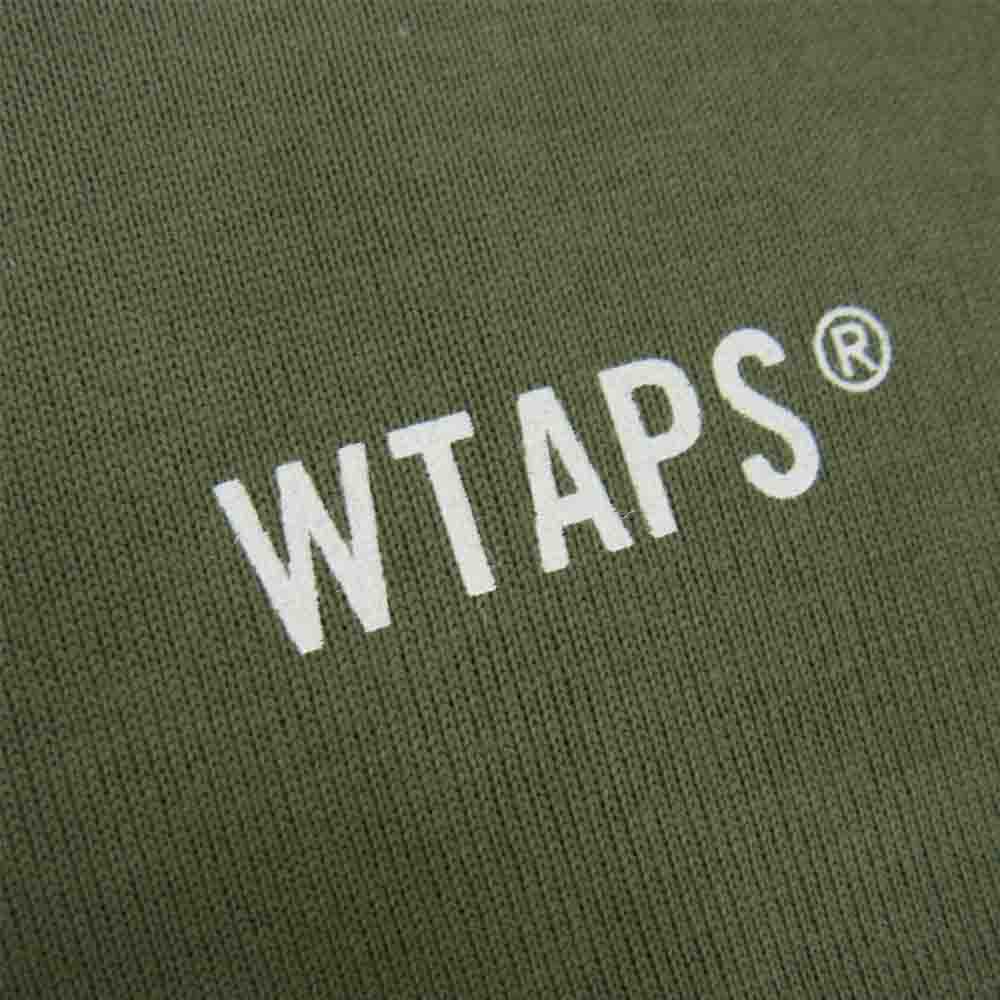 WTAPS ダブルタップス 21AW 212PCDT-L T02S CROSSBONES LS クロスボーン 長袖 Tシャツ カットソー カーキ系 L【新古品】【未使用】【中古】