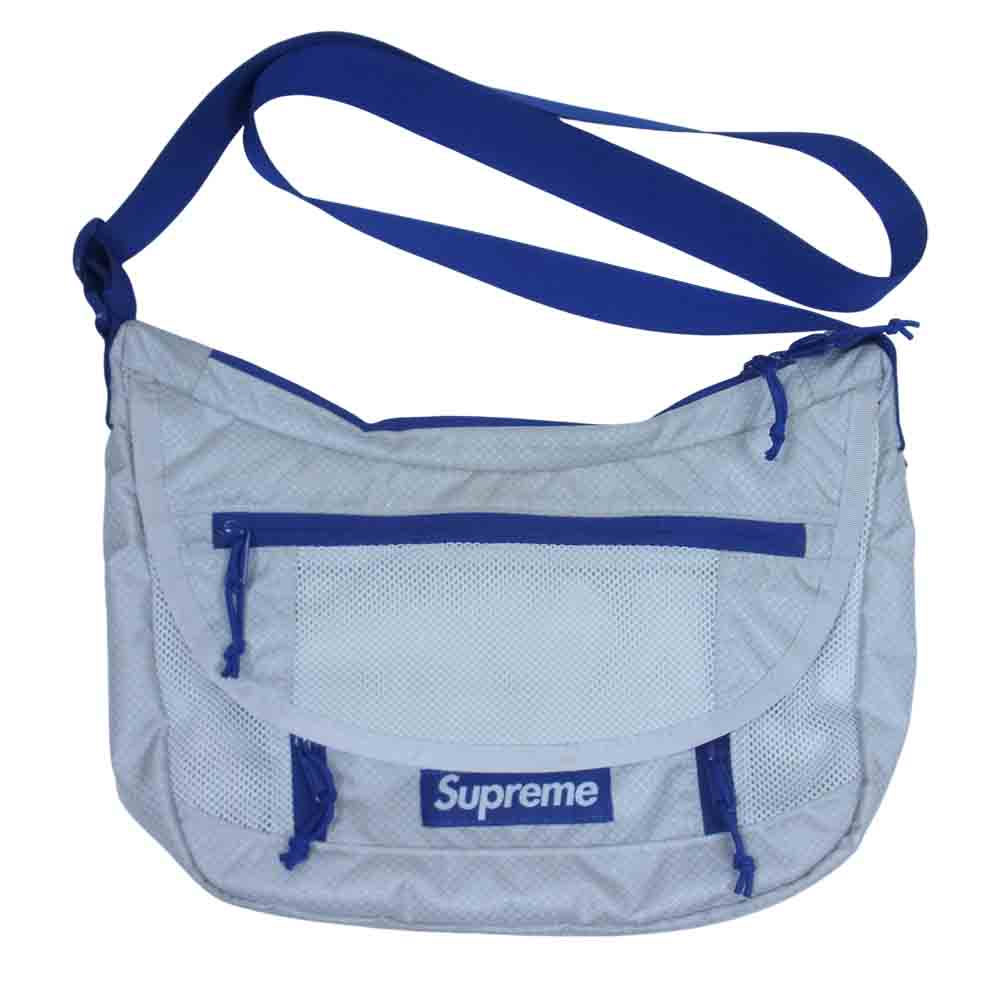 Supreme シュプリーム 22SS Small Messenger Bag スモール メッセンジャー バッグ ショルダー シルバー系【美品】【中古】
