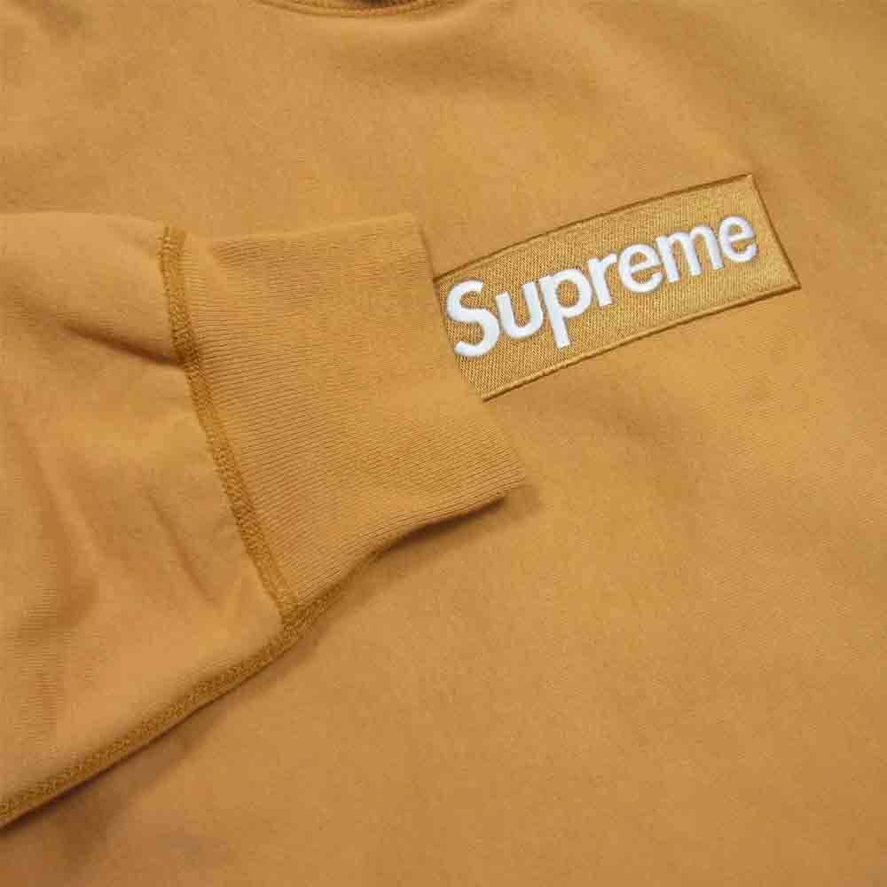 Supreme シュプリーム 21AW Box Logo Hooded Sweatshirt ボックスロゴ フーディー スウェット パーカー Lt.Mustard M【中古】