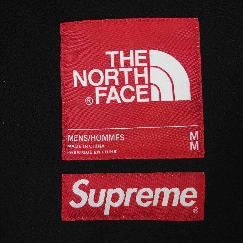 Supreme シュプリーム 21AW The North Face Bleached Denim Print Fleece Jacket ブリーチ デニム プリント フリース ジャケット ブラウン系 M【美品】【中古】