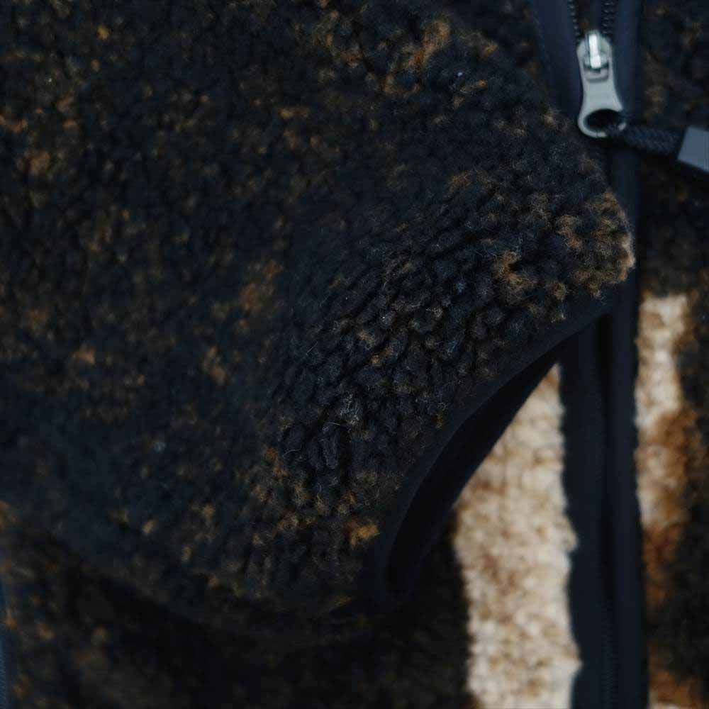 Supreme シュプリーム 21AW The North Face Bleached Denim Print Fleece Jacket ブリーチ デニム プリント フリース ジャケット ブラウン系 M【美品】【中古】