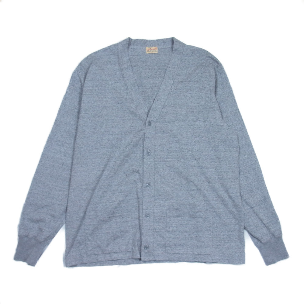 WHITESVILLE ホワイツビル 天竺 カットソー カーディガン 日本製 グレー系 L【中古】