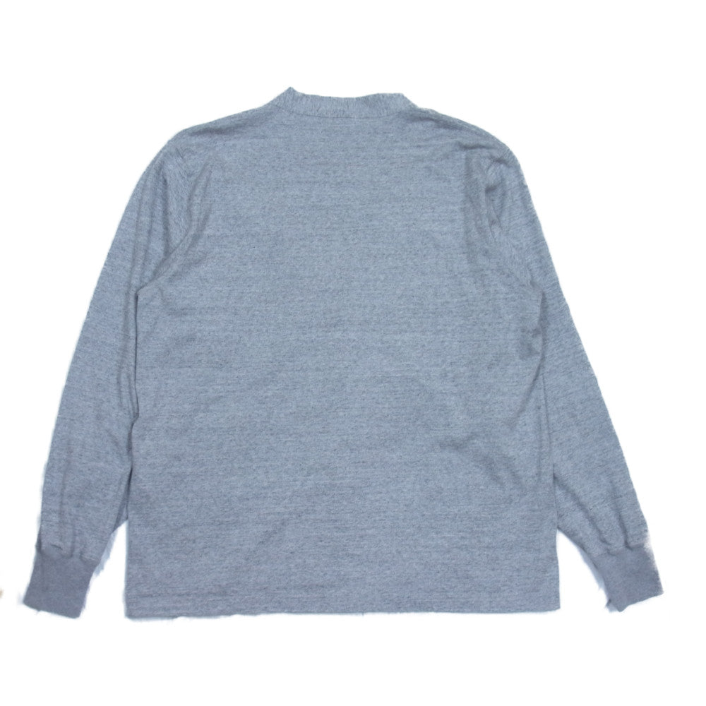 WHITESVILLE ホワイツビル 天竺 カットソー カーディガン 日本製 グレー系 L【中古】