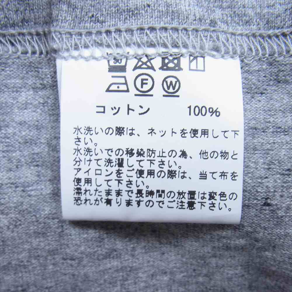 WHITESVILLE ホワイツビル 天竺 カットソー カーディガン 日本製 グレー系 L【中古】