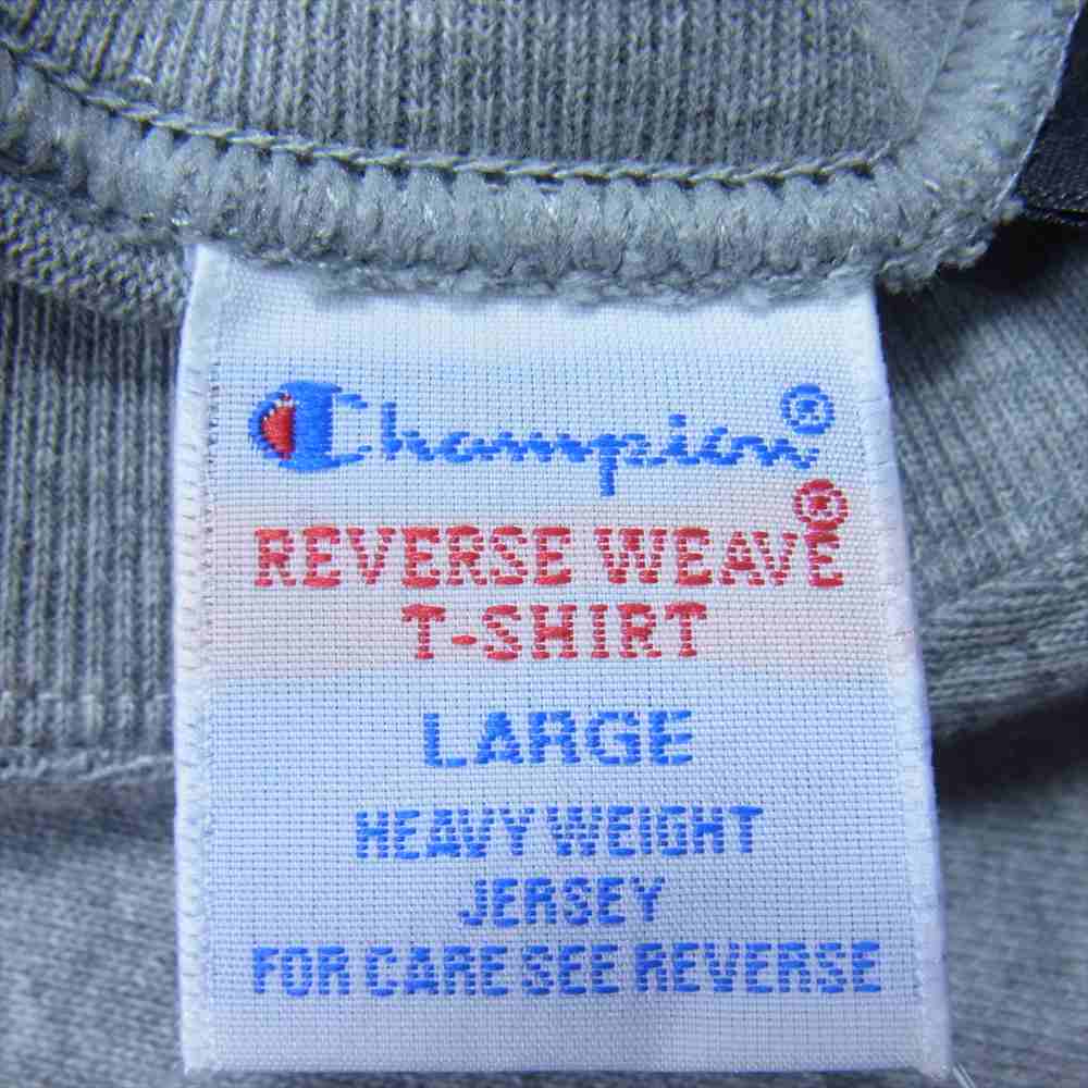 Champion チャンピオン × BEAMS ビームス TOM ＆ JERRY トムアンドジェリー REVERSE WEAVE リバースウィーブ 長袖 Tシャツ グレー系 L【美品】【中古】