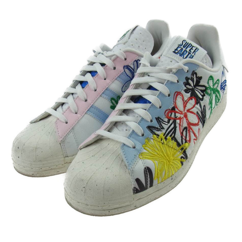adidas アディダス FZ4724 SUPER STAR EARTH スーパースター アース ショーン ウェザー スプーン スニーカー ホワイト系 27cm【中古】