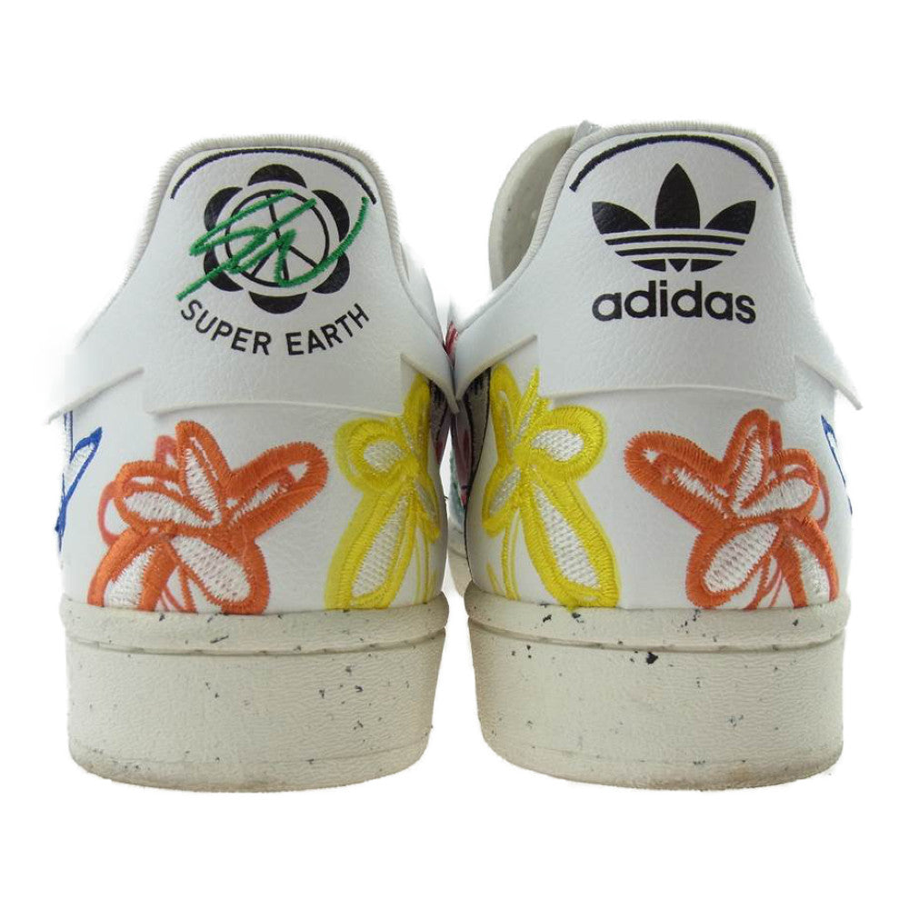 adidas アディダス FZ4724 SUPER STAR EARTH スーパースター アース ショーン ウェザー スプーン スニーカー ホワイト系 27cm【中古】