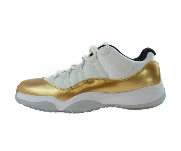 NIKE ナイキ 528895-103 AIR JORDAN 11 RETRO LOW エアジョーダン 3 レトロ ロー ホワイト メタリックゴールド スニーカー ゴールド系 ホワイト系 27.5cm【中古】