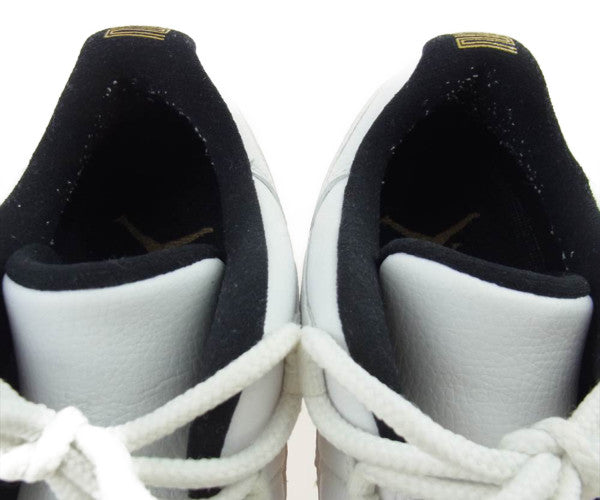 NIKE ナイキ 528895-103 AIR JORDAN 11 RETRO LOW エアジョーダン 3 レトロ ロー ホワイト メタリックゴールド スニーカー ゴールド系 ホワイト系 27.5cm【中古】