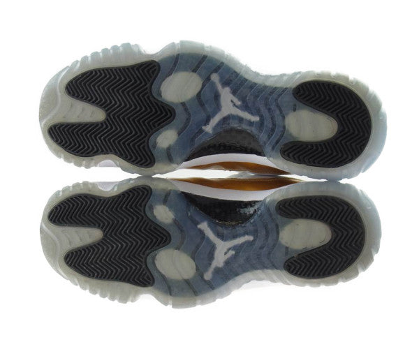 NIKE ナイキ 528895-103 AIR JORDAN 11 RETRO LOW エアジョーダン 3 レトロ ロー ホワイト メタリックゴールド スニーカー ゴールド系 ホワイト系 27.5cm【中古】