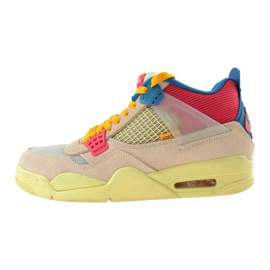 NIKE ナイキ DC9533-800 UNION AIR JORDAN 4 RETRO SP ユニオン エアジョーダン 4 レトロ グァバアイス スニーカー ベージュ系 US9【中古】