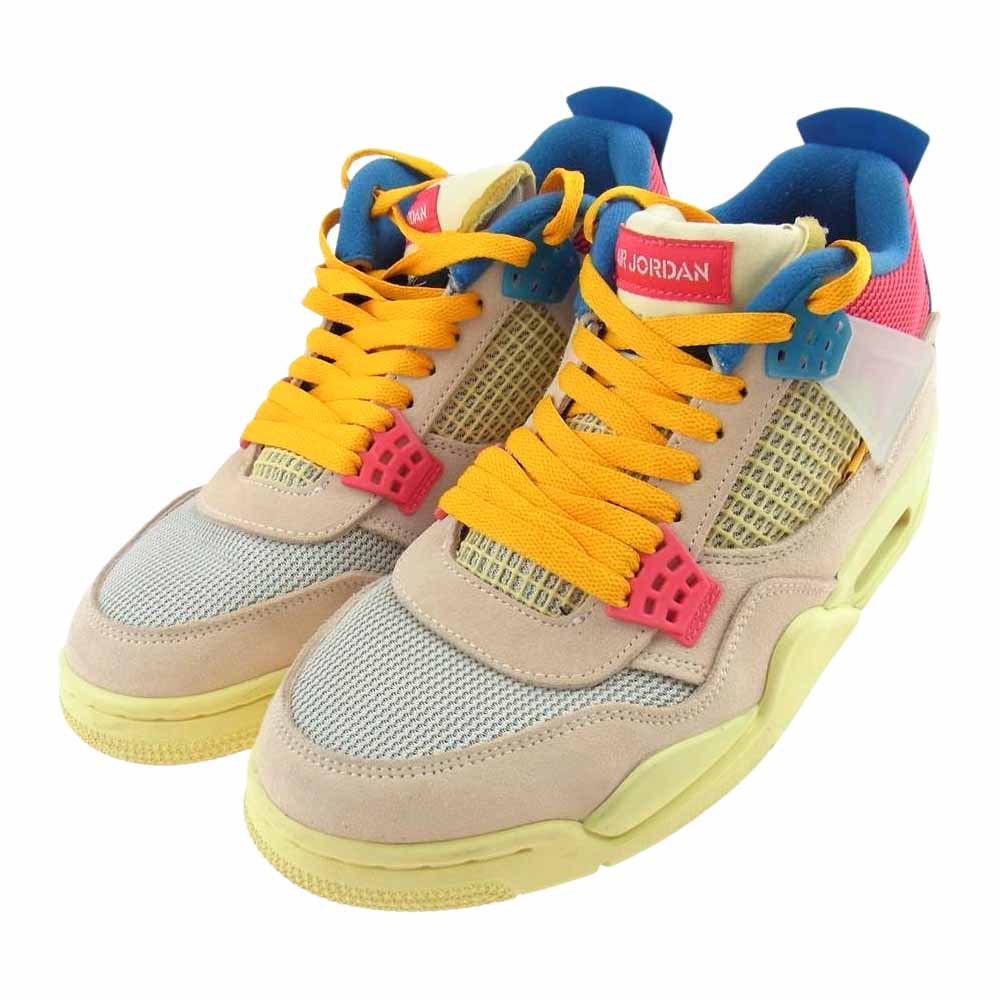 NIKE ナイキ DC9533-800 UNION AIR JORDAN 4 RETRO SP ユニオン エアジョーダン 4 レトロ グァバアイス スニーカー ベージュ系 US9【中古】