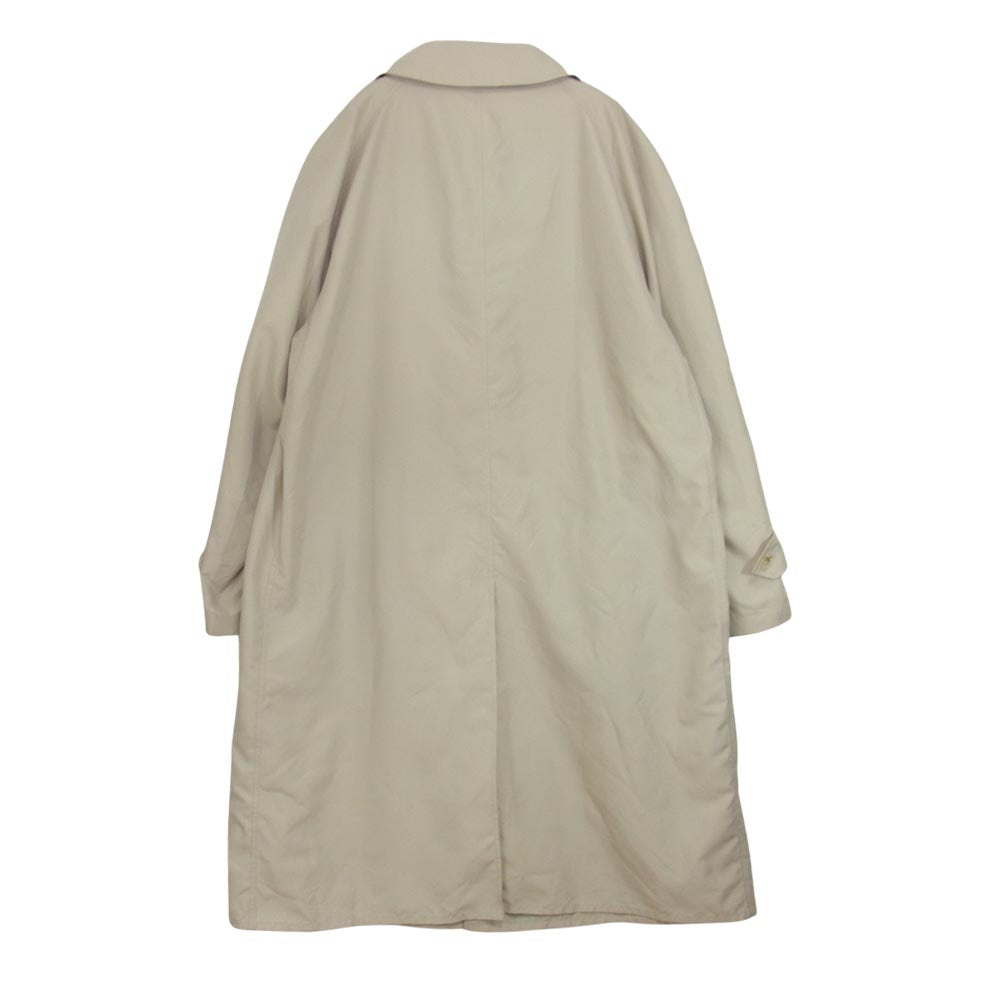 BURBERRY バーバリー I100266 ヴィンテージ 英国製 80s Balmacaan Coat 襟裏ノバチェック バルマカーン ステンカラー コート ベージュ系 サイズ表記無【中古】