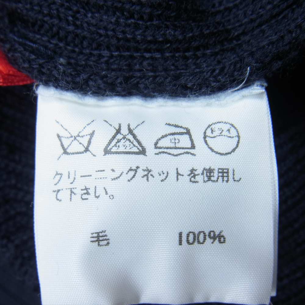 ISSEY MIYAKE イッセイミヤケ HaaT ハート HA53KJ311 クルーネック リブ ジグザグニット ダークネイビー系 4【中古】