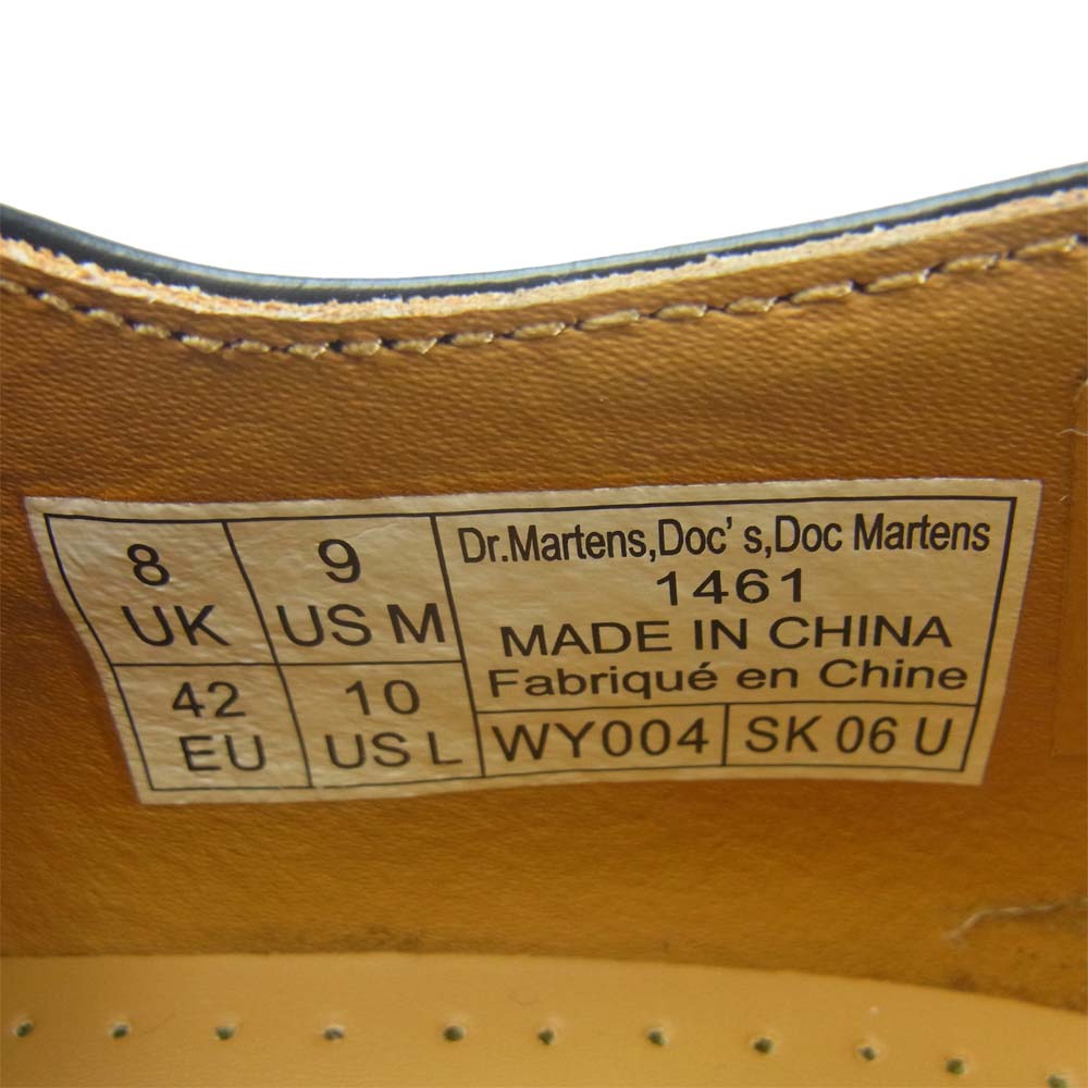 Dr.Martens ドクターマーチン 1461 CORE 3EYE SHOE 3ホール レザー シューズ ブラック系 UK8 EU42【中古】