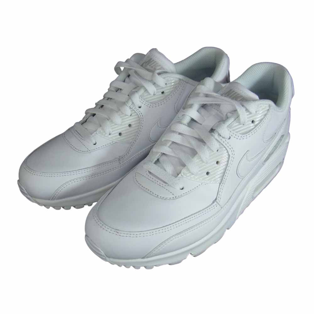 NIKE ナイキ 302519-113 AIR MAX 90 LEATHER エアマックス 90 レザー ホワイト スニーカー ホワイト系 26.5cm【中古】
