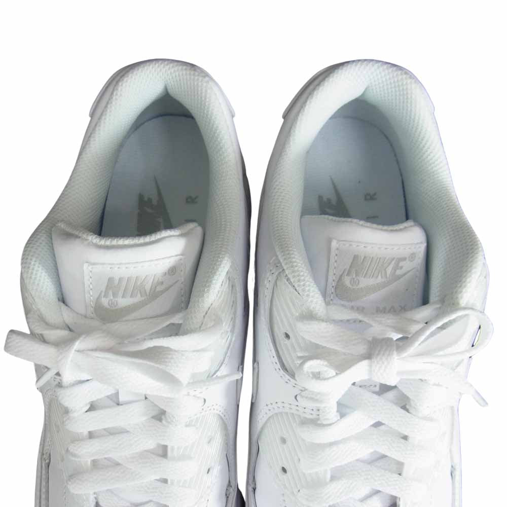 NIKE ナイキ 302519-113 AIR MAX 90 LEATHER エアマックス 90 レザー ホワイト スニーカー ホワイト系 26.5cm【中古】
