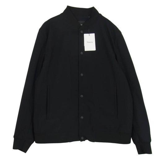 theory セオリー 02-2104004-050-906 Precision Ponte Murphy プレシジョン ポンチ マーフィー ストレッチナイロンジャージー スタジアムジャケット ブルゾン ブラック系 L【新古品】【未使用】【中古】