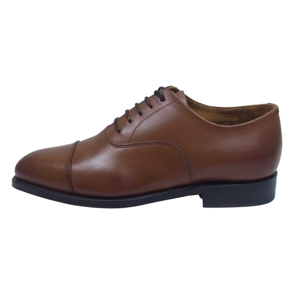 グレンソン 22346-257 LONDON 内羽根 ストレートチップ レザー シューズ コニャック ブラウン系 6.5F【新古品】【未使用】【中古】