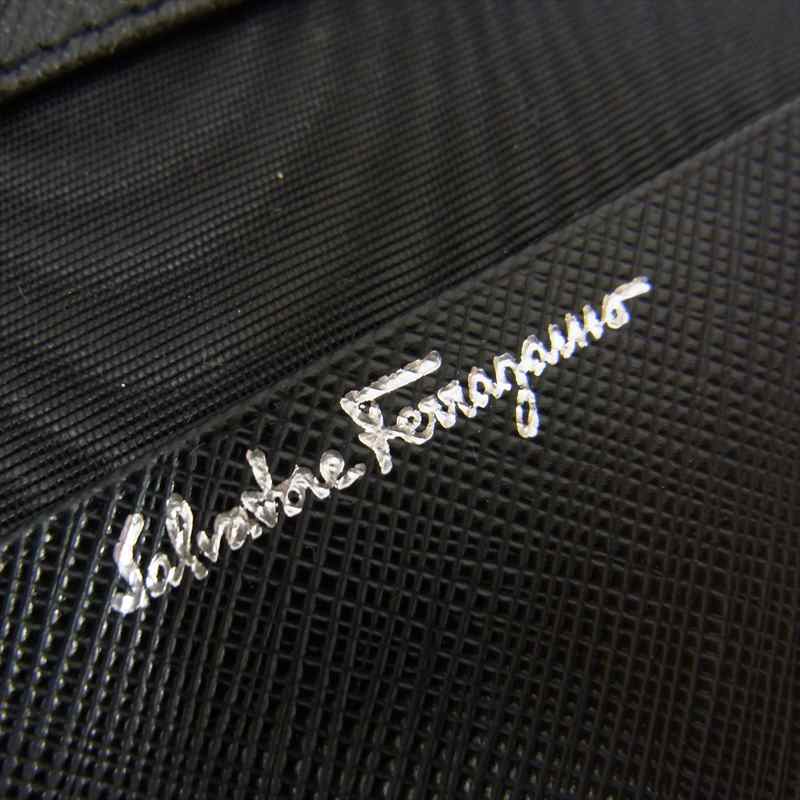 Salvatore Ferragamo サルヴァトーレフェラガモ ガンチーニ 6連 レザー キーケース ブラック系【中古】