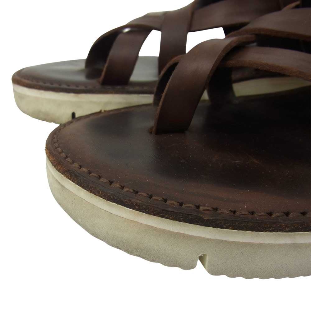 BUTTERO ブッテロ vibramソール Vi-Lite レザー ストラップ サンダル ブラウン系 サイズ表記無【中古】