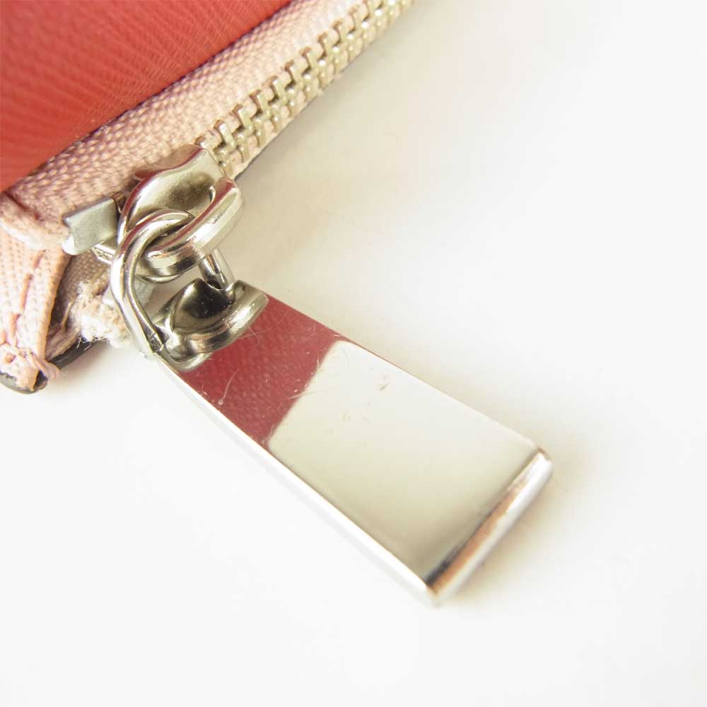 Michael Kors マイケルコース JET SET CHARM ジェットセット チャーム ミディアム エンベロープ カードウォレット レッド系 ピンク系【美品】【中古】