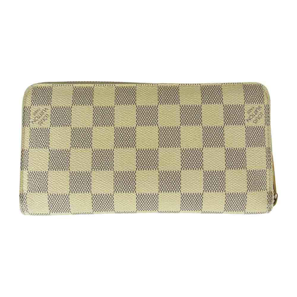LOUIS VUITTON ルイ・ヴィトン N60019 ジッピー ダミエ アズール ラウンドファスナー ウォレット 長財布 グレー系 ホワイト系【中古】
