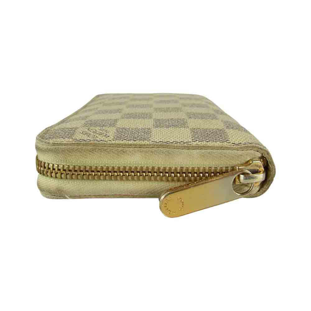LOUIS VUITTON ルイ・ヴィトン N60019 ジッピー ダミエ アズール ラウンドファスナー ウォレット 長財布 グレー系 ホワイト系【中古】