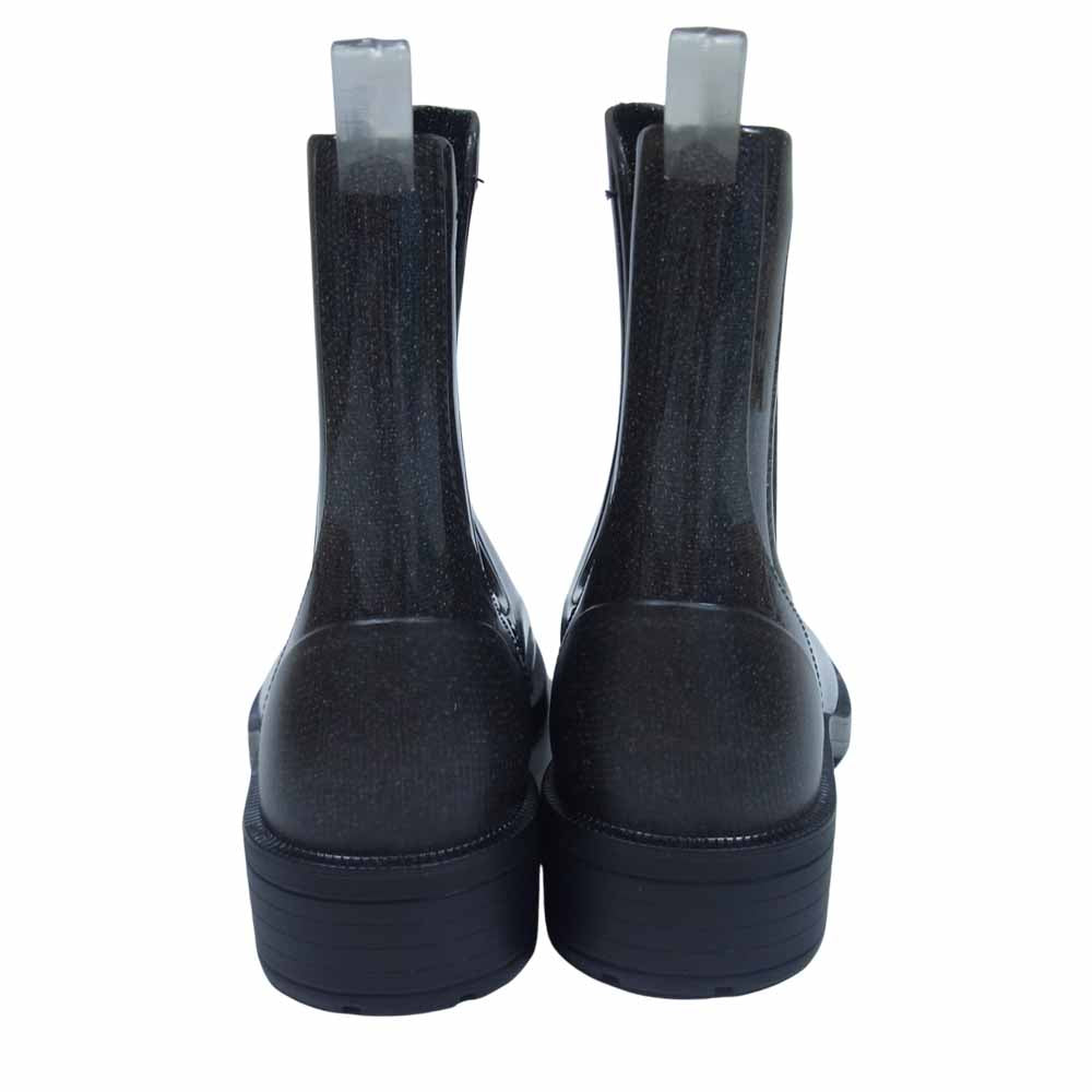 銀座ヨシノヤ ラメ サイドゴア レインブーツ Bグリッター 39【新古品】【未使用】【中古】