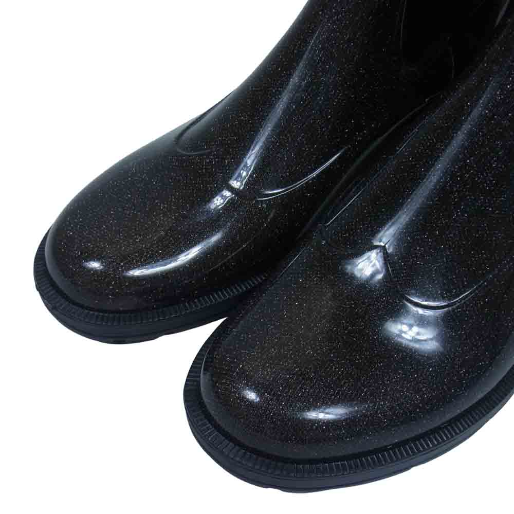 銀座ヨシノヤ ラメ サイドゴア レインブーツ Bグリッター 39【新古品】【未使用】【中古】