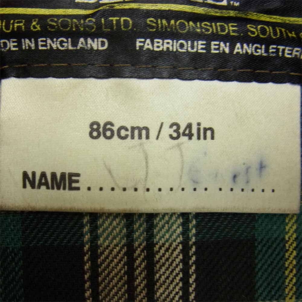 Barbour バブアー 80s 2ワラント ビデイル オイルド ジャケット カーキ系 34【中古】