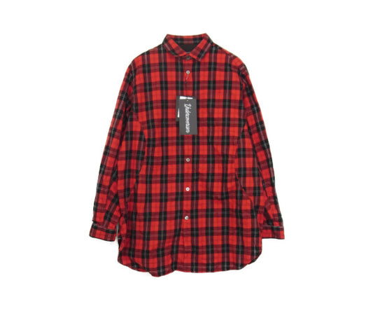 UNDERCOVER アンダーカバー 21AW 2A4402 UNDERCOVERISM アンダーカバイズム コットン チェック シャツ レッド系 2【新古品】【未使用】【中古】